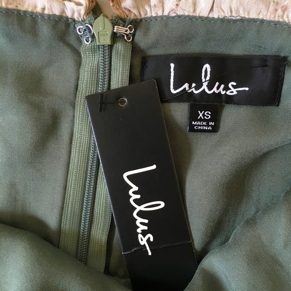 Lulu's Floral Maxi Dress in Green and Cream - Picture 9 of 16